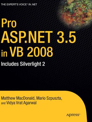 cover image of Pro ASP.NET 3.5 in VB 2008